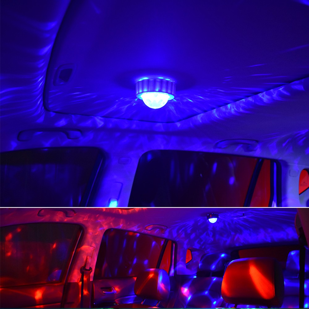 Car Ambient Light Accessories DJ RGB Colorful Music Audio Led Party Atmosphere Interior Dome Trunk Wall Welcome Lamp Night Light