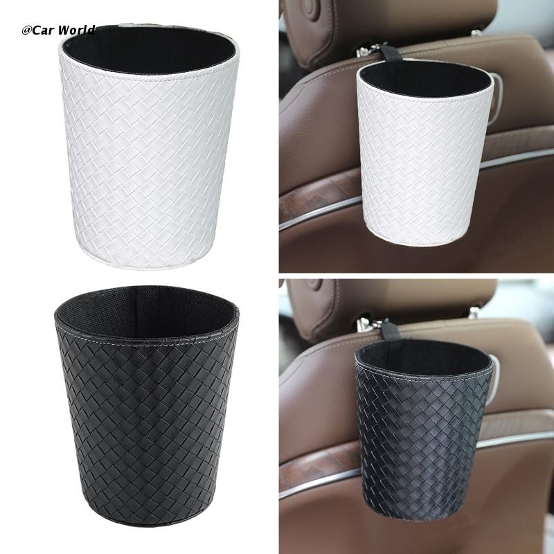 6XDB Nordic Car Organizer Simple Ig Storage Box Waste Bin Car Interior Accessories