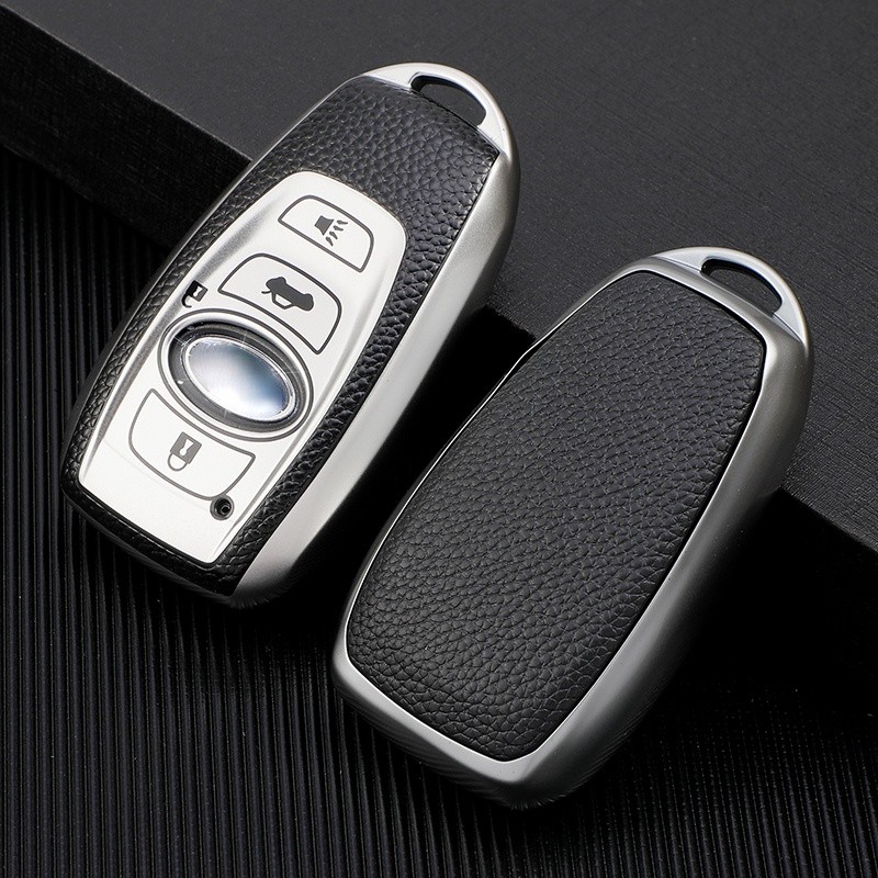 PU Car Key Case For Subaru BRZ XV Forester Legacy Outback 2 3 Buttons Key Fob Remote Cover Shell Cover Auto Accessories