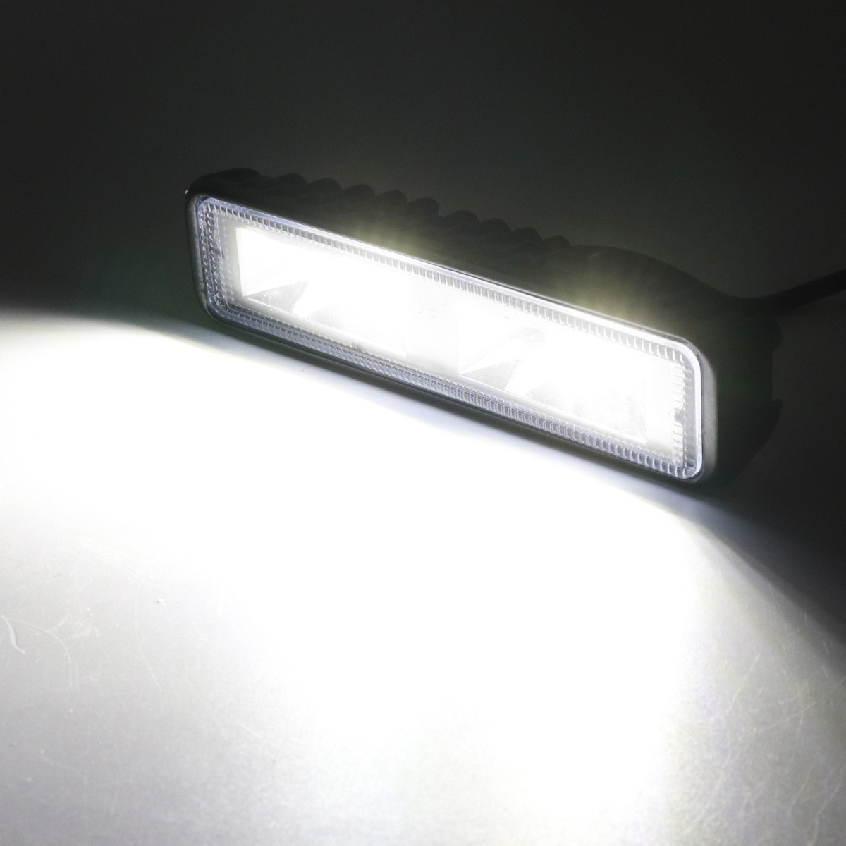 48 واط DRL LED بقعة الفيضانات ضوء العمل Worklight 9-32 فولت 12 فولت إضاءة تشغيل مزودة بإضاءة ليد ل سيارة للطرق الوعرة SUV سيارات شاحنة قذيفة سوداء