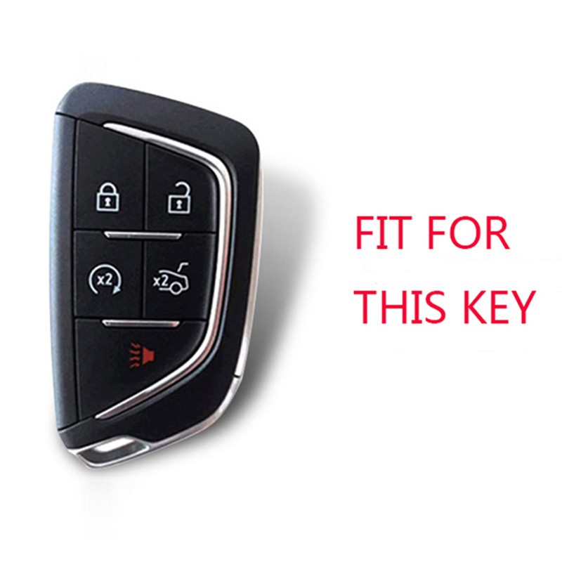 Car Smart Key Cover Case Fob For Cadillac CT4 CT5 CT4-V C8 Corvette 2018 2019 2020 2021 Key Chain Protection Shell Accessories