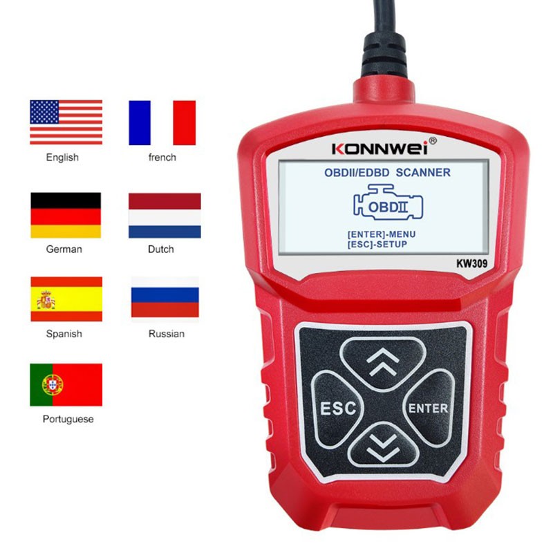 Car Engine Test Code Diagnostic Tool For Mercedes-Benz AMG Volvo BMW Skoda Hummer Cadillac Chevrolet Kia Ford EOBD OBD2 Scanner