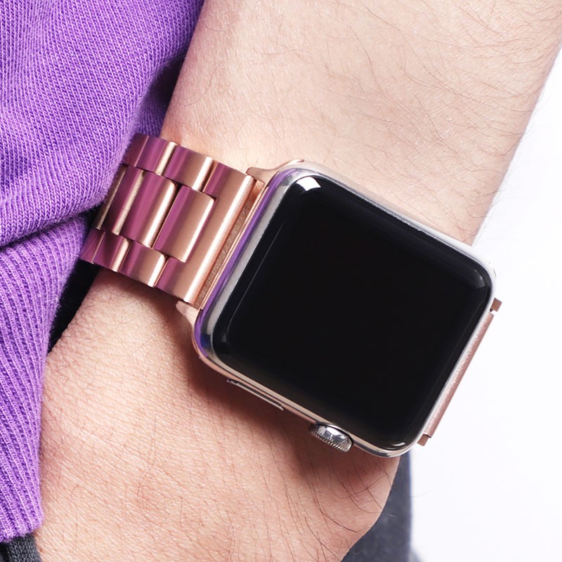 Metal Strap for Apple Watch Band 44mm 42mm 40mm 38mm 41 45mm Stainless Steel Bracelet for iWatch 7 6 SE 5 4 3 Series Accessories