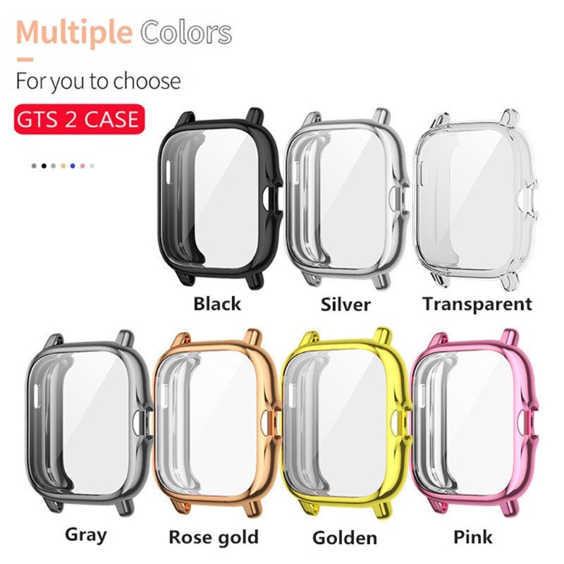 For Amazfit- GTS 2 Full Coverage Protective Case Cover Transparent TPU For Huami Amazfit GTS 2E Smart Watch Protector A1968 A06 21