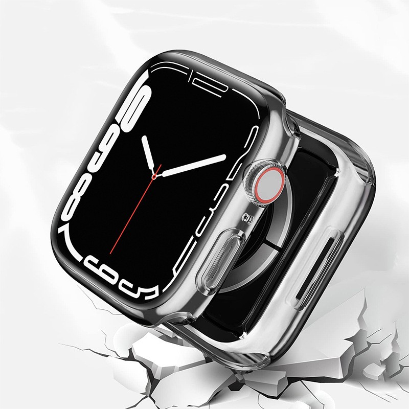 شاشة حامي غطاء للحماية حالة ل iWatch أبل ووتش سلسلة 7 6 5 4 3 2 SE 41 40 45 44 مللي متر 41 مللي متر 45 مللي متر 40 مللي متر 42 مللي متر 38 مللي متر 44 مللي متر