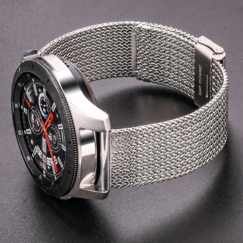 Stainless Steel Watch Band Bracelet 16mm 18mm 20mm 22mm Mesh Milanese Loop Watchbands Women Men Replacement Accessories Strap