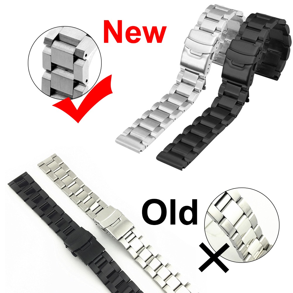 Stainless Steel Metal Men Watch Bracelet Women Solid Brushed Strap Band For Samsung Gear S3 Galaxy Watch 18 20mm 22mm 24mm Strap