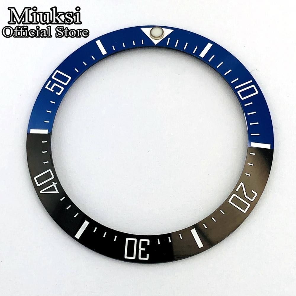 Miuksi 40mm high quality ceramic bezel watch parts fit 43mm watch case for watch sea