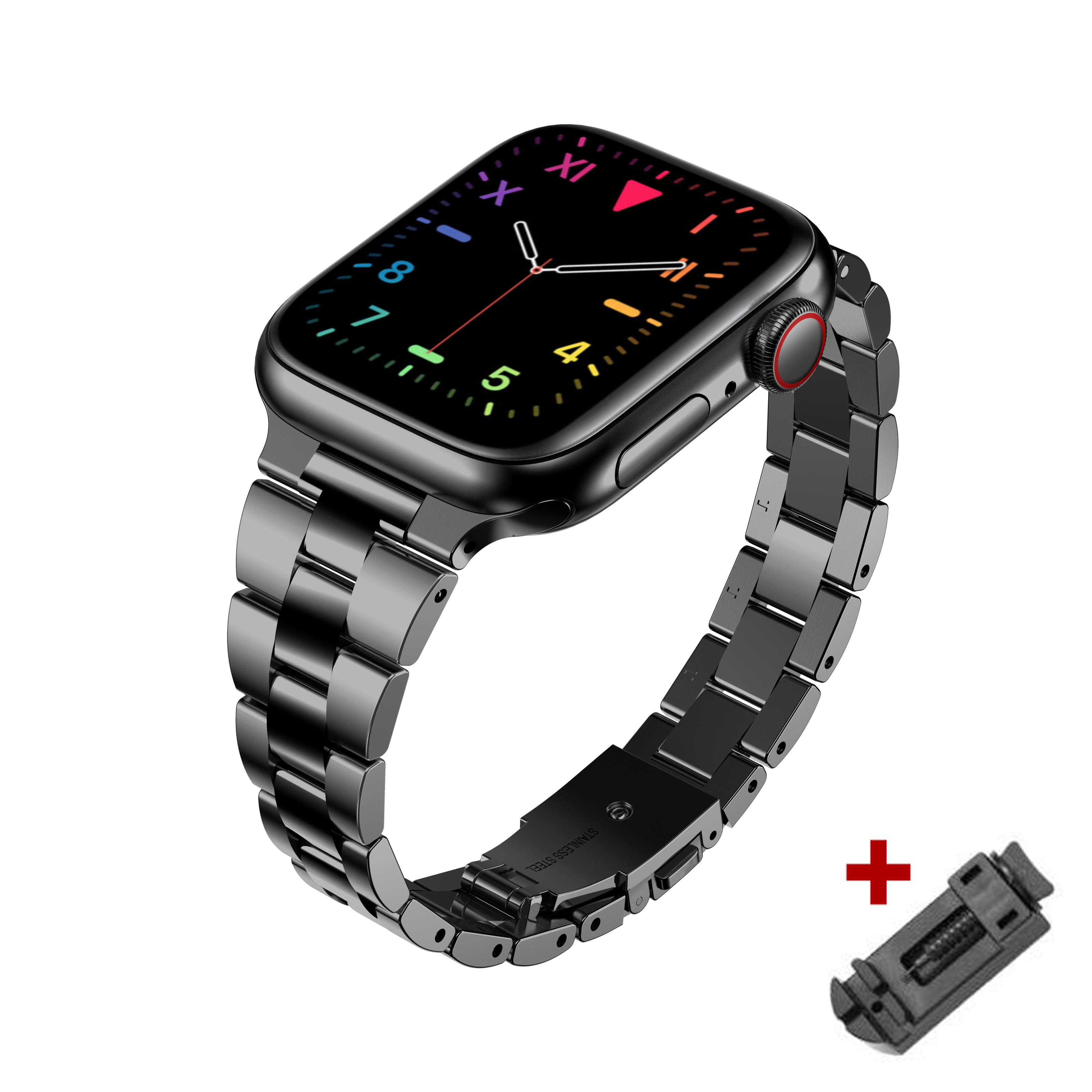 Women Stainless Steel Slim Bracelet For Apple Watch Band 40mm 38mm 42mm 41 45mm For iWatch SE/6/5 7 Luxury Metal Lady Thin Strap