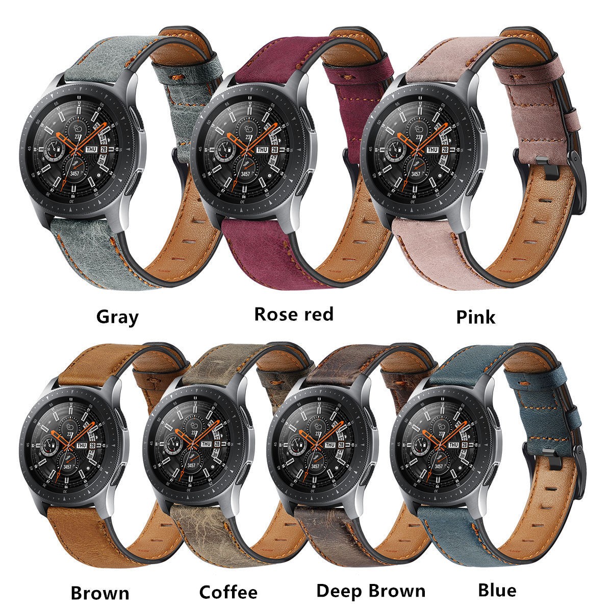 Genuine leather strap for Samsung Galaxy Watch 3 46mm bracelet Gear S3 Frontier bracelet Huawei watch 2 gte band 22mm watch band