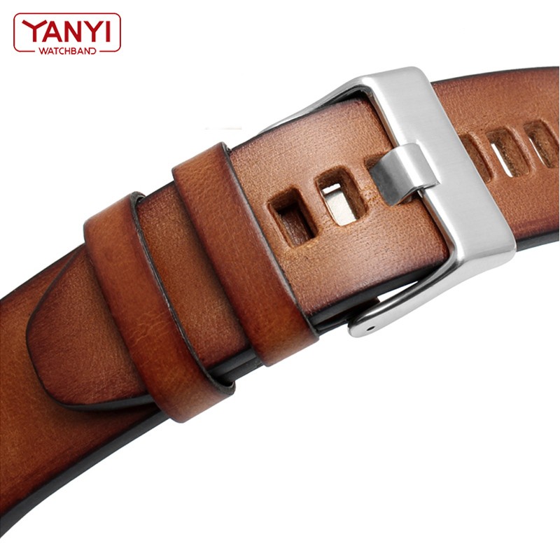 Genuine leather bracelet for diesel DZ7406 DZ7408 DZ4476 DZ4343 watch strap brown watchband 22mm 24 26mm retro wrist band