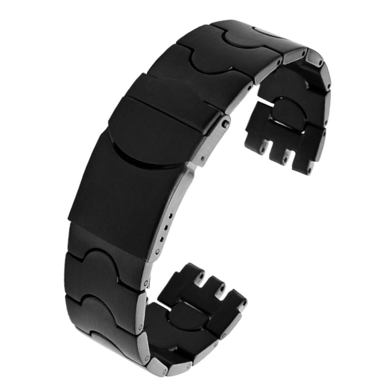 For Swatch Solid Core Metal Bracelet Concave Convex Watch Chain YCS YAS YGS Iron Men and Women Steel Ceramic Watchband