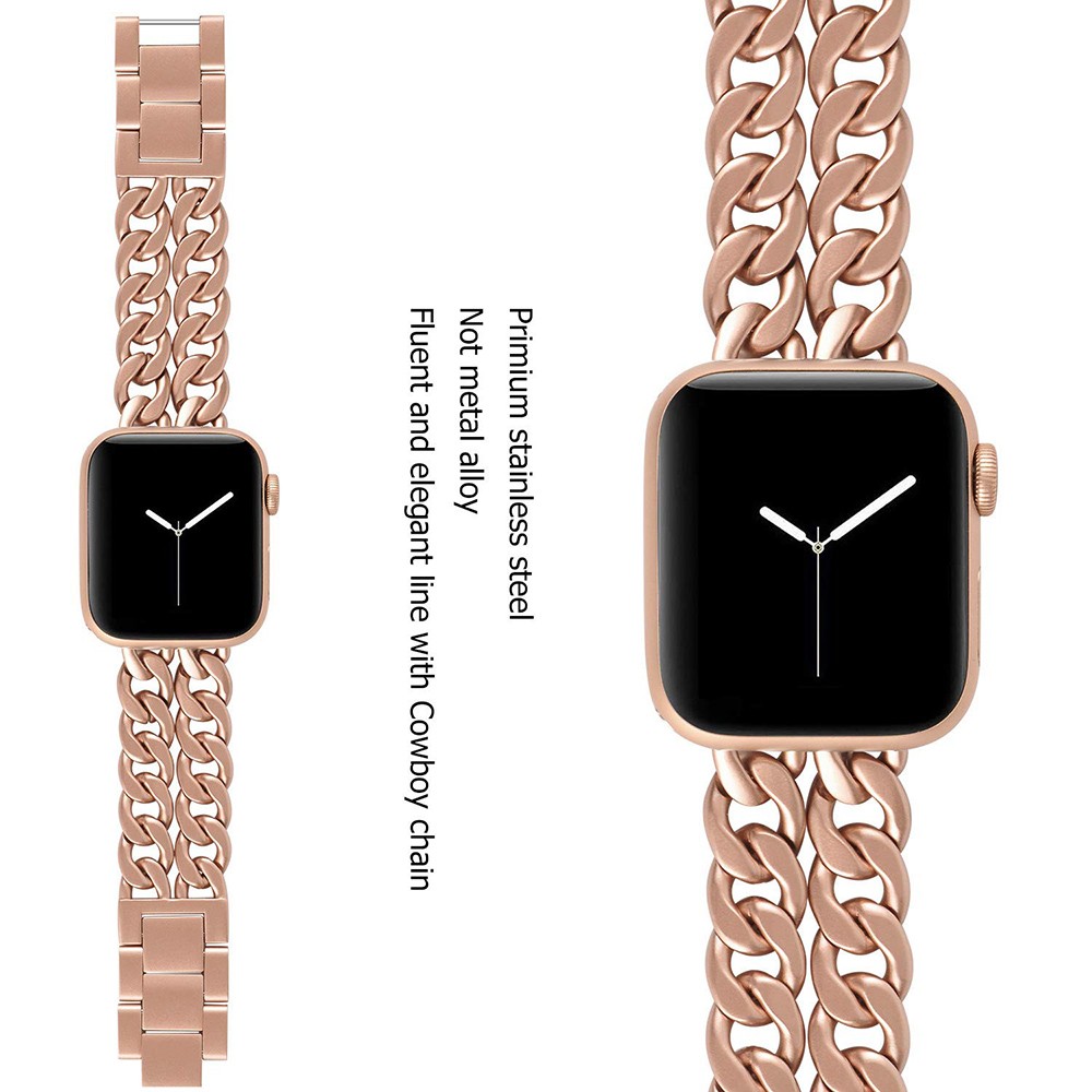 Stainless Steel Strap for Apple Watch 7 SE 6 5 4 Band 40mm 41 45 44mm Band Metal Connect Bracelet Strap for iwatch Series 3 38 42mm