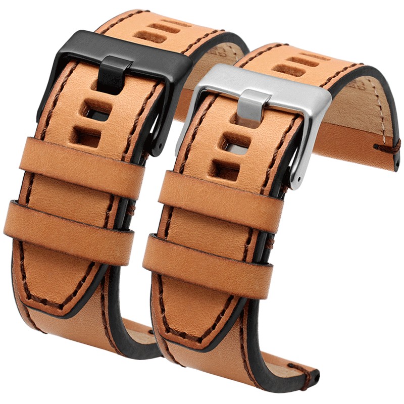 Genuine Leather Watchband for Diesel Watch Strap DZ4476/4482 DZ7408 7406 4318 Strap 22 24 26 28mm Big Size Men Wrist Watch Band