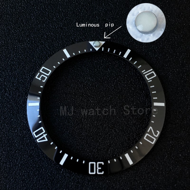 Luminous point at 12 bezel inserts for Seiko lume pip watch parts