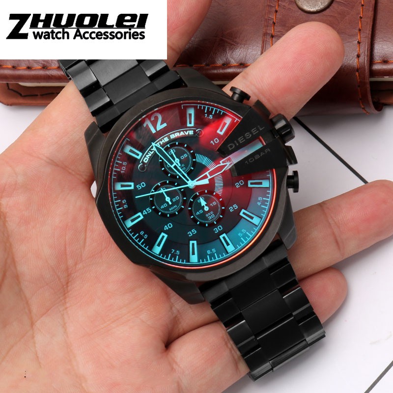 High Quality Genuine Stainless Steel Strap DZ4318 4323 4283 4309 Big Men Wristwatch 26M Band Watch