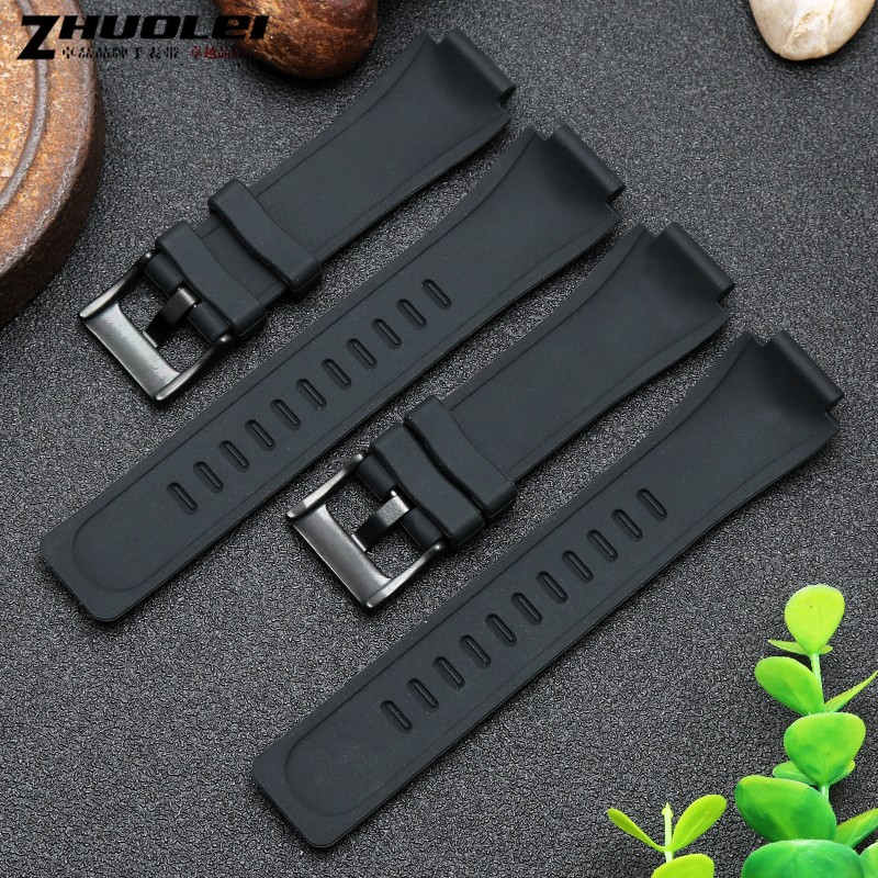 High Quantity Rubber Watchband For Timex WATCHT2N720 T2N721 TW2T76300 Black Waterproof Silicone Sport Strap 28*16mm