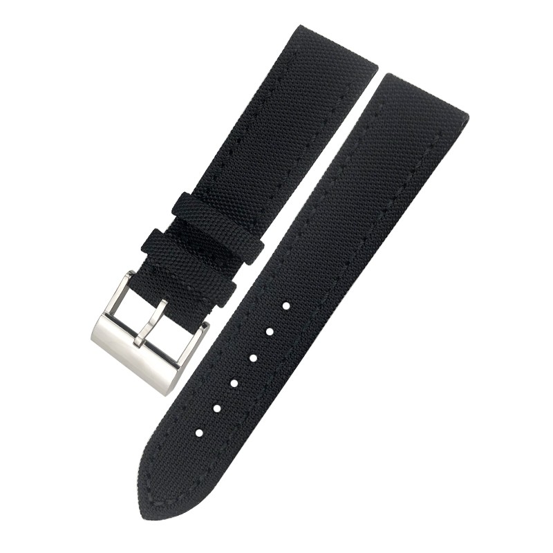 22mm Top Quality Nylon Watch Band Watchband Black Gray For Breitling Strap For Bentley World Avenger/Bentley Strap