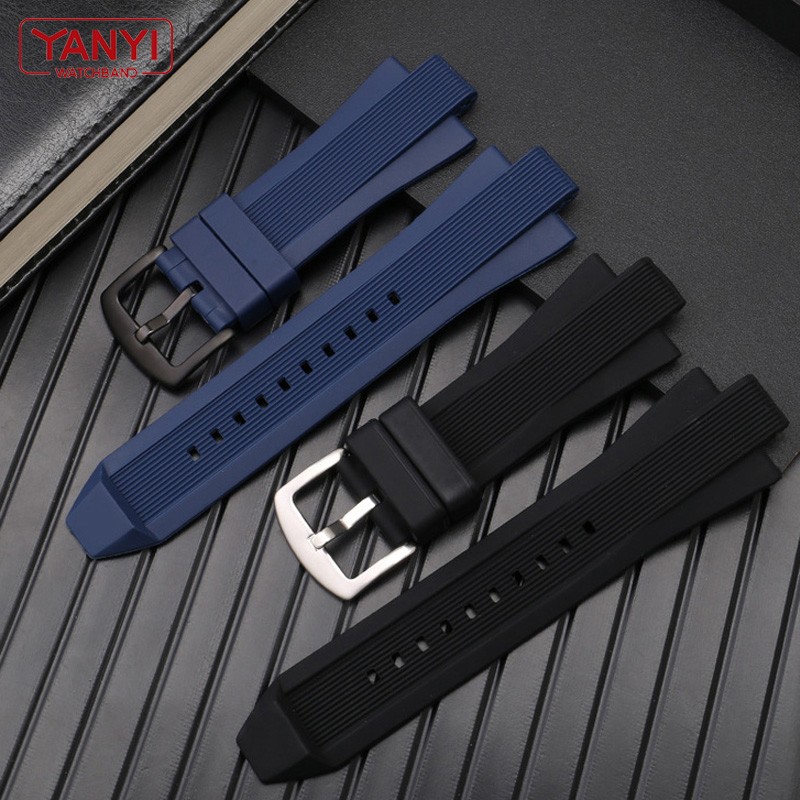 Silicone Rubber Watch Band Convex Interface 13mm For M-K MK8184 MK8295 MK8296 MK8445 MK8152 Watchband Man Watches Strap