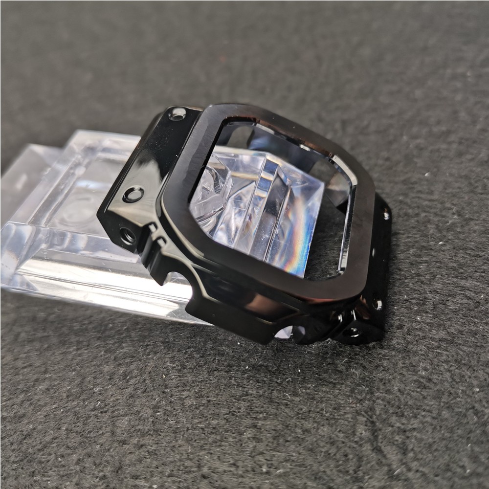 Black 316L Stainless Steel Watchband Bezel For DW5600 GW5000 GW-M5610 Metal Watch Strap Cover With Tools For Men Women Gift