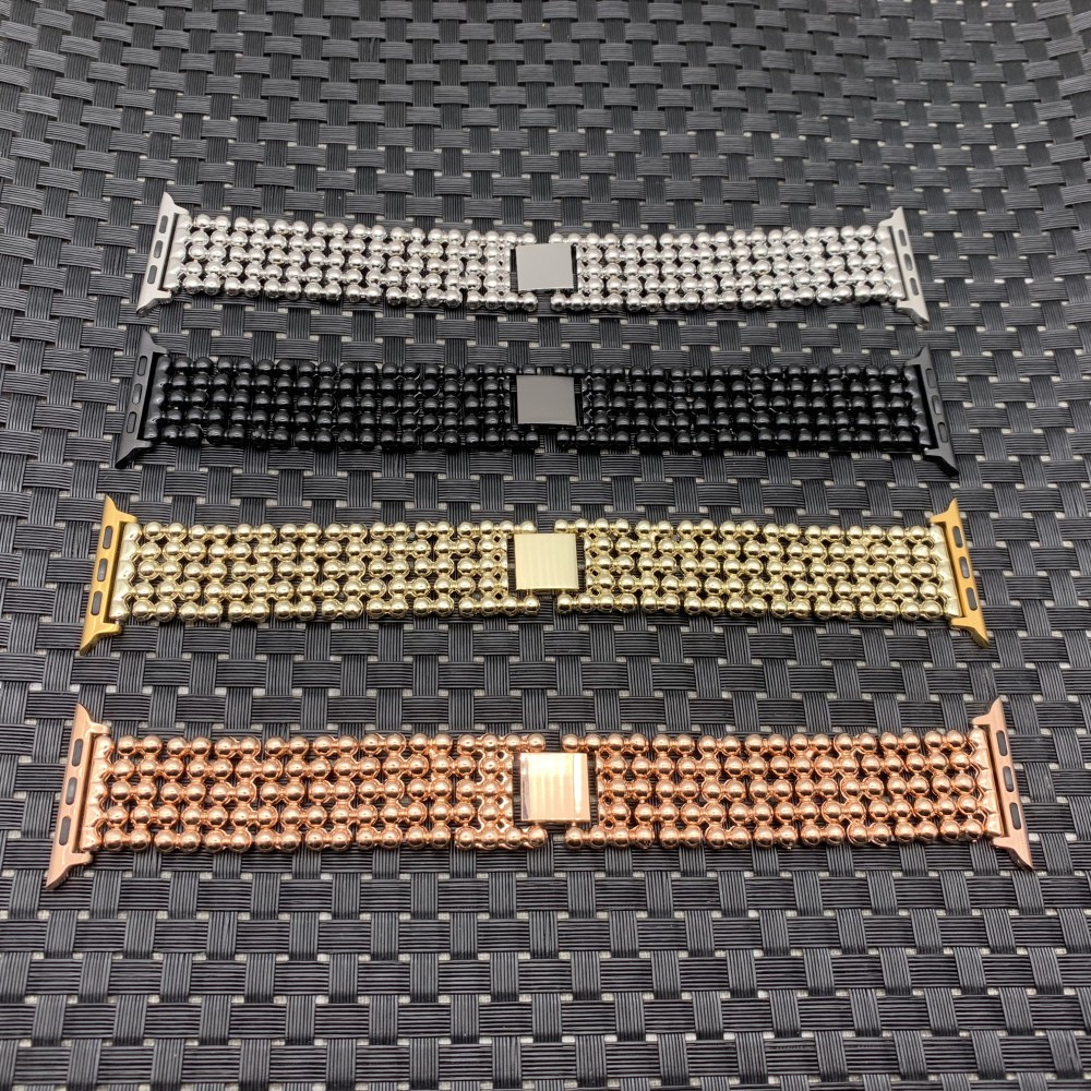 Women Stainless Steel Bracelet for Apple Watch Series 543 42mm 38mm Strap for iwatch 7 6 SE 5 40 44mm 41 45mm Luxury Ladies Bracelet