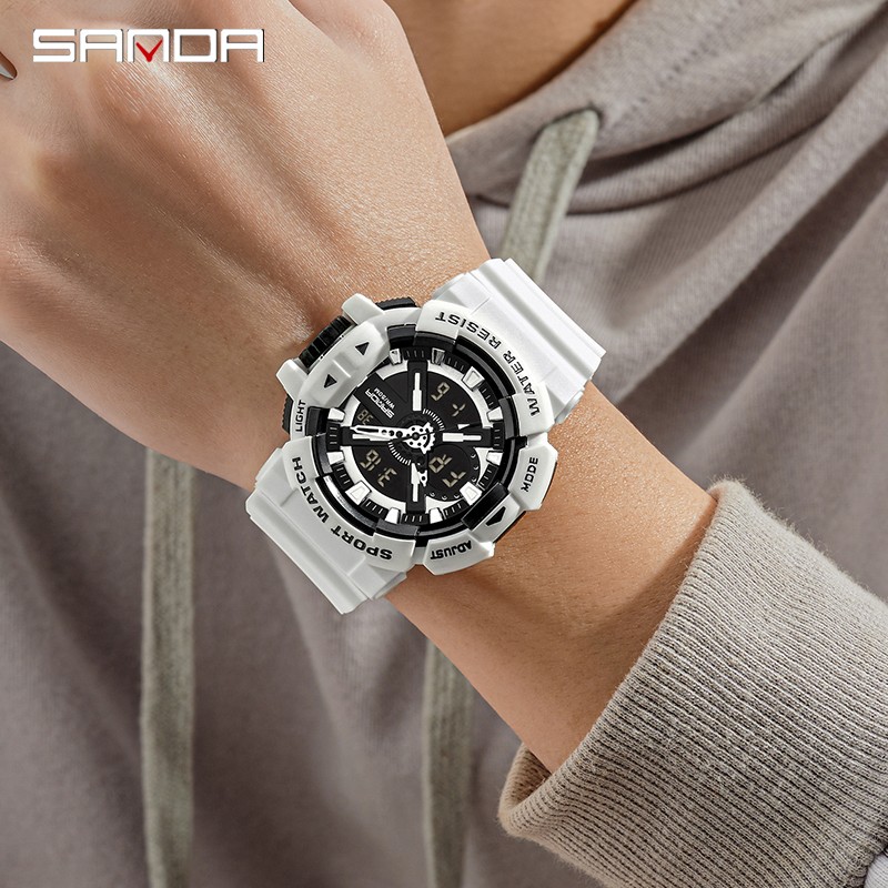 SANDA 2022 Luxury Brand Men Watches Military 50M Waterproof Wristwatch Quartz Watch for Men Clock relogio masculino