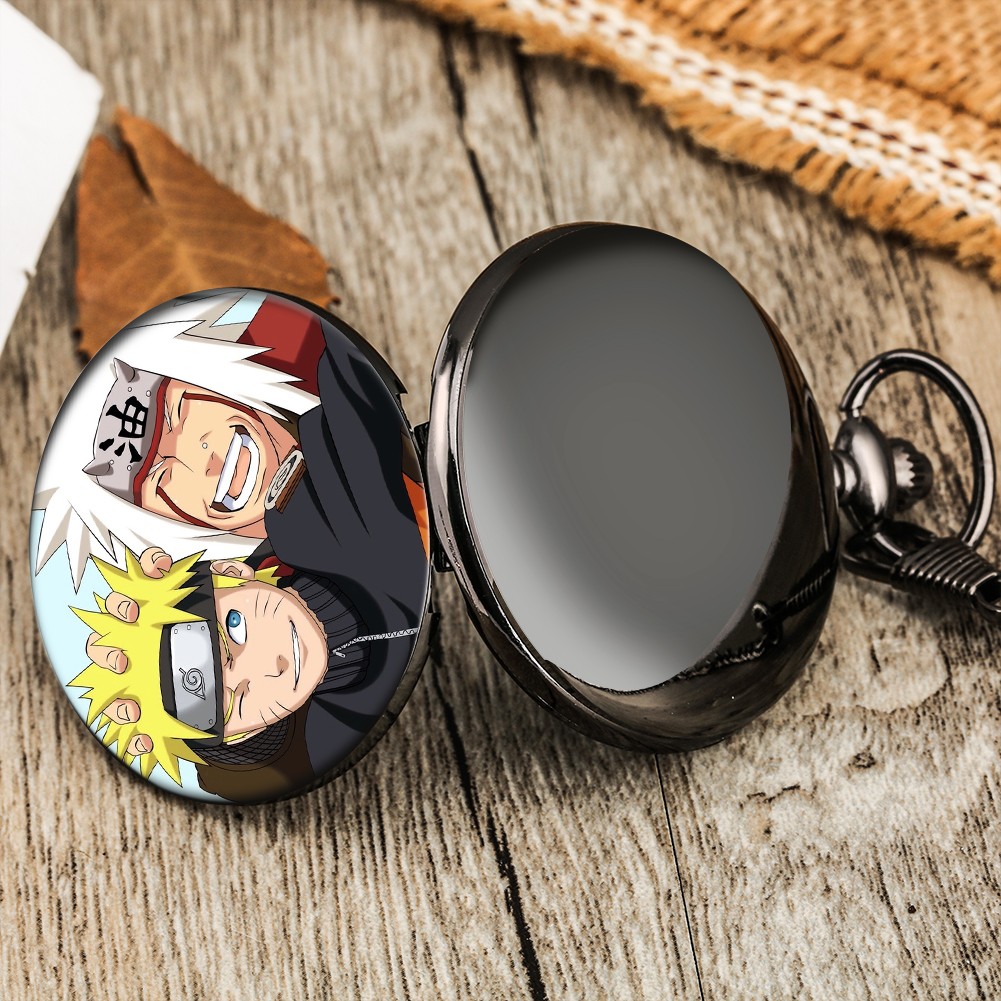 Customized Boy's Quartz Pocket Watch With Thick Chain Animation Personality Exquisite Pattern Men Watches Birthday Gift For Brother