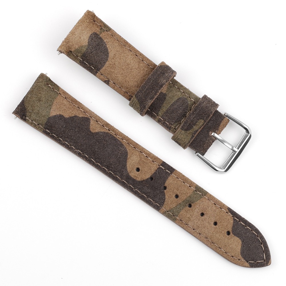 Camouflage Suede Leather Watch Strap Band 18mm 20mm 22mm 24mm Watchband for Watch Accessories Bracelet