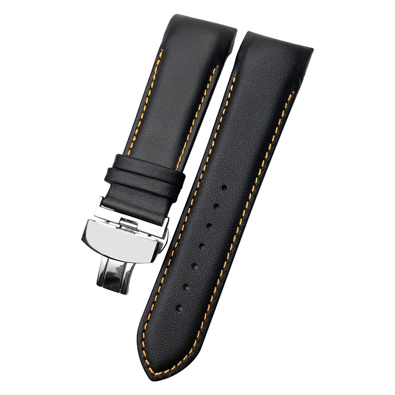 Genuine Leather Watchband 22mm 23mm 24mm Fit For Tissot T035 617 627 439 Brown Black Calfskin Watch Strap Butterfly Clasp Tools