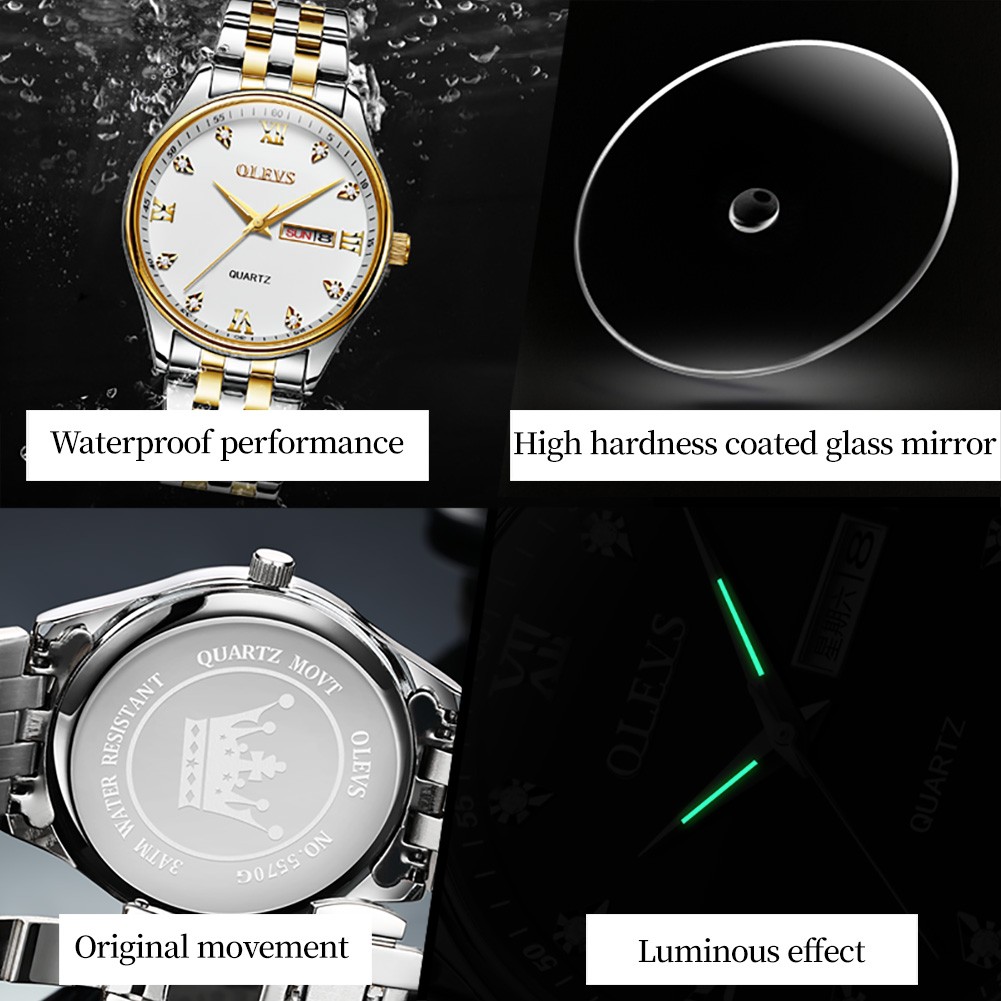 New High Quality Luxury Business Watch Men Quartz Wrist Watch Stainless Steel Classic Sports Watch Relogio Masculino