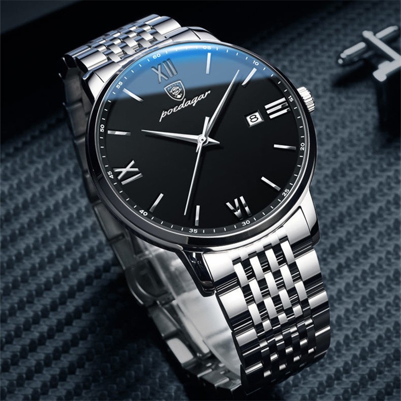 2021The New Brand Luxury Men Watches Waterproof Stainless Steel Quartz Watch Men Date Calendar Business Wristwatch A4167