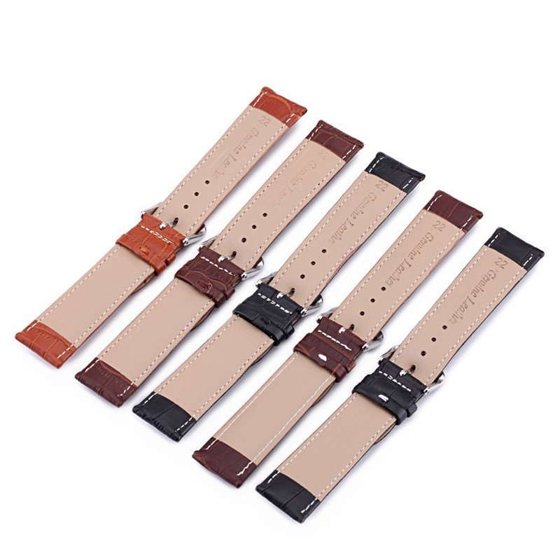 Z08 Watch Band Genuine Leather Straps 10-24mm Watch Accessories High Quality Brown Colors Watchbands