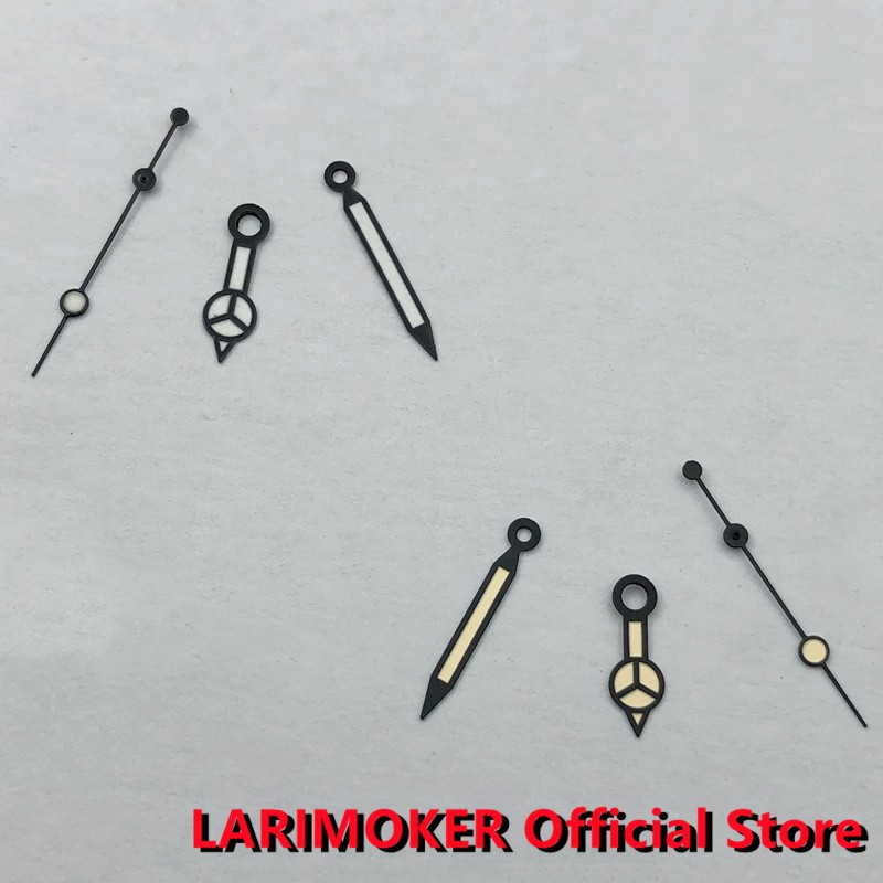 LARIMOKER ووتش Gands الأخضر مضيئة الأيدي صالح NH35 NH36 NH38 ايتا 2836 2824 ميوتا 8205 8215 821A Mingzhu DG 2813 3804 حركة