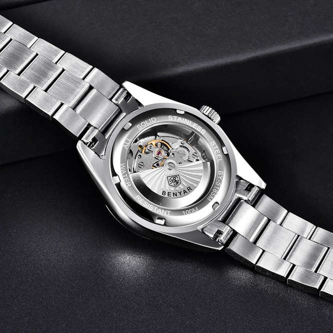 BENYAR New Watch 39mm Mens Watches Brand Luxury Mechanical Wristwatch 10Bar 100M Waterproof Automatic Watch for Men by 5185