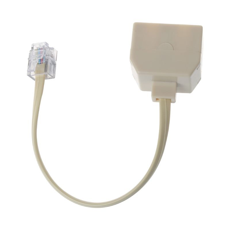 Phone Splitter RJ11 6P4C 1 Male to 2 Female RJ11 to RJ11 Splitter Phone Charger