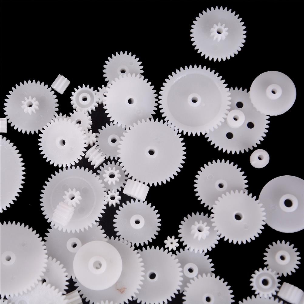 WSFS Sprockets 58 Styles Plastic Gears Each 0.5 Unit DIY Robot Parts 58pcs