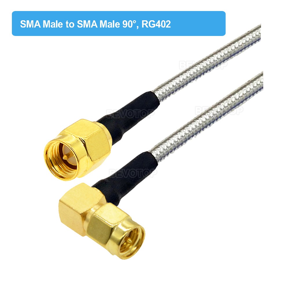 RG402 SMA Male to SMA Male Plug Semi Flexible Silver RG402 Test Cable High Frequency 50ohm 6GHz RF Pigtail Coaxial Cable