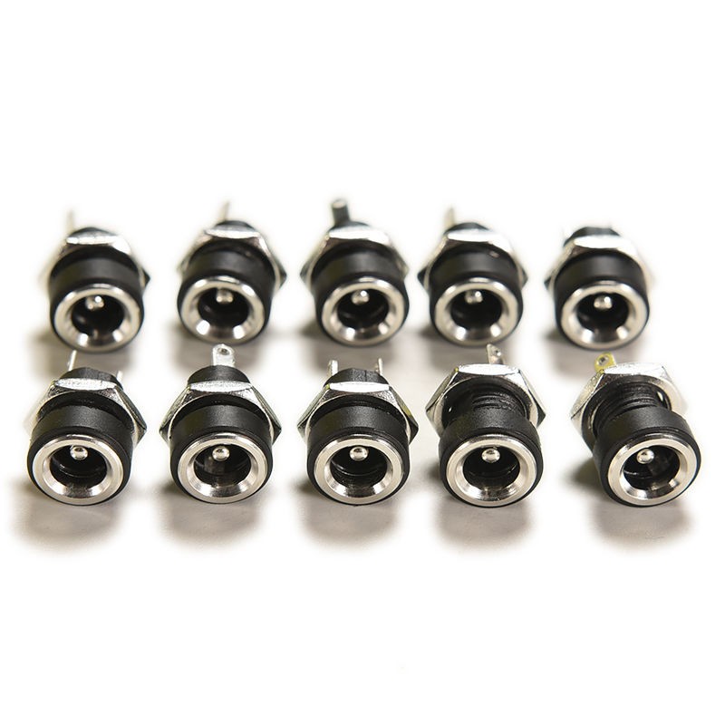 DC Power Connectors Pin Female Plug Jack Male Plug Jack Socket Adapter PCB Base DIY Adapter Connectors