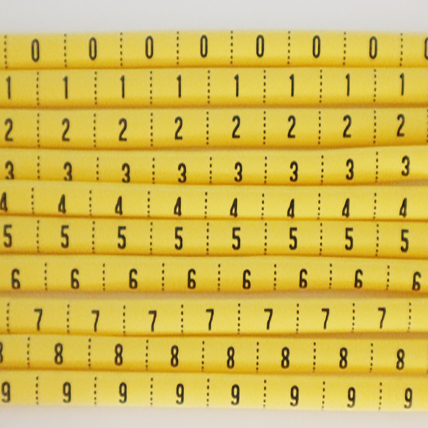 Plastic Heat Shrink Tubing Cable Markers Label Wire Number 0 to 9 1-16mm Colorful PVC Cable Cable Markers Insulation Shrink Ratio 2:1