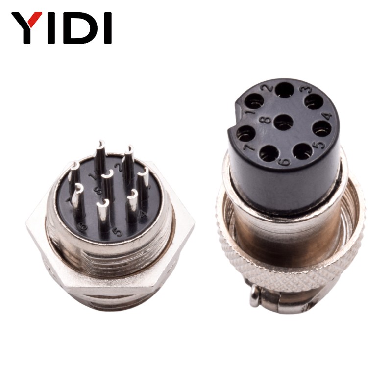 YIDI 5/10 Set GX12 GX16 GX20 2 3 4 5 6 7 8 9 10 12 14 15 Pin Male Female Lc Cable Pilot Flight Circular Connector Plug Socket