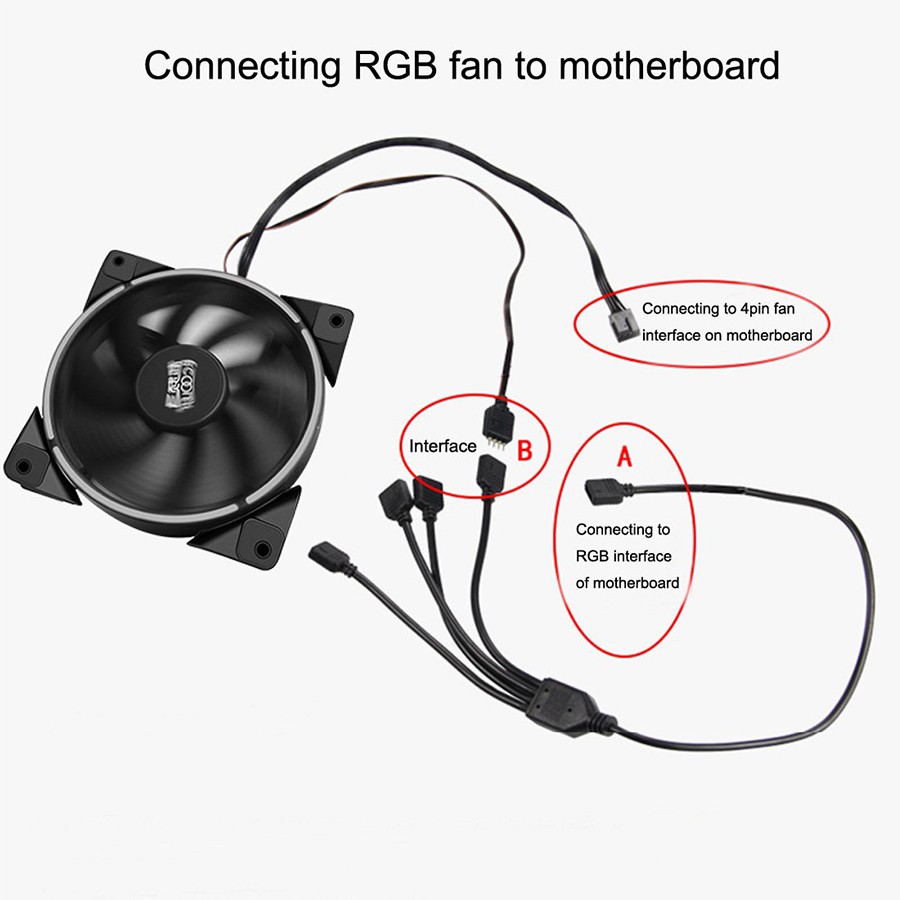 RGB LED Strip Connector, 4 Pins, 1 to 1, 2, 3, 4, 5 Sockets, Power Splitter Cable, 4-Pin Needle, Female, for RGB Strip Lighting