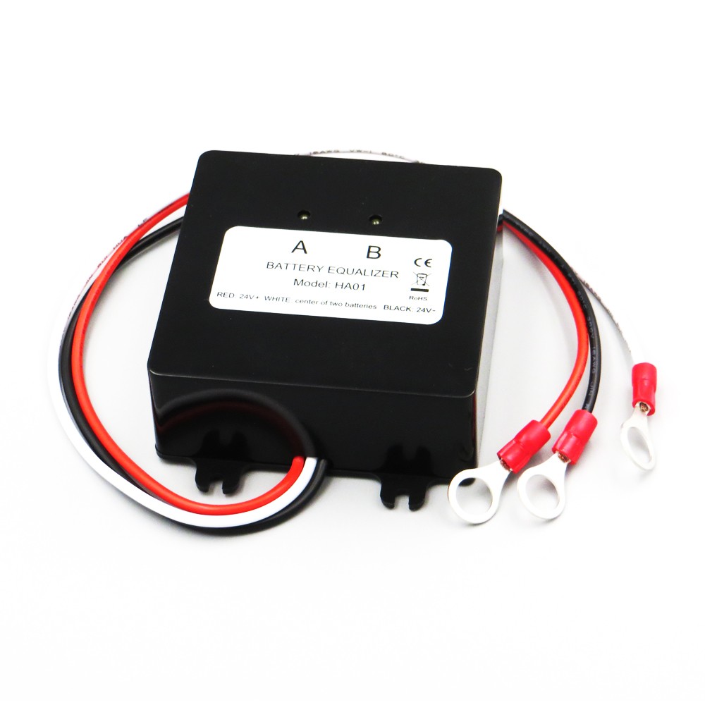 Battery Tie Two Pieces 12V Gel Flood AGM Lead Acid Batteries HA01 Voltage Balancer Lead Acid Battery Charger Regulator