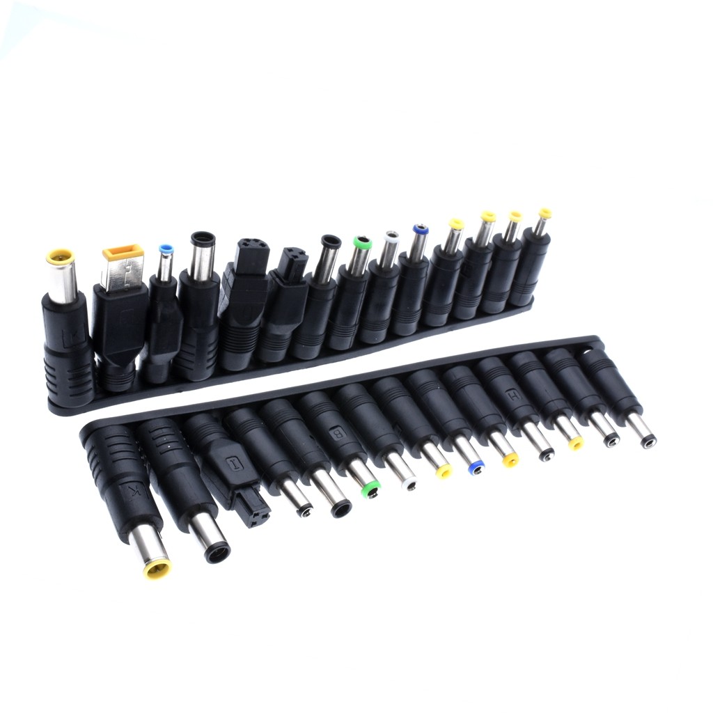 74pcs Universal Laptop DC Power Supply Adapter Connector Plug AC DC Converter Head Jack Charger Connectors Laptop Power Adapte