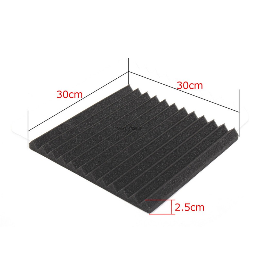 24 قطعة 300x300x25 مللي متر استوديو الصوتية رغوة عازلة للصوت لوحة صوتية عزل الصوت امتصاص العزل لوحات الحائط