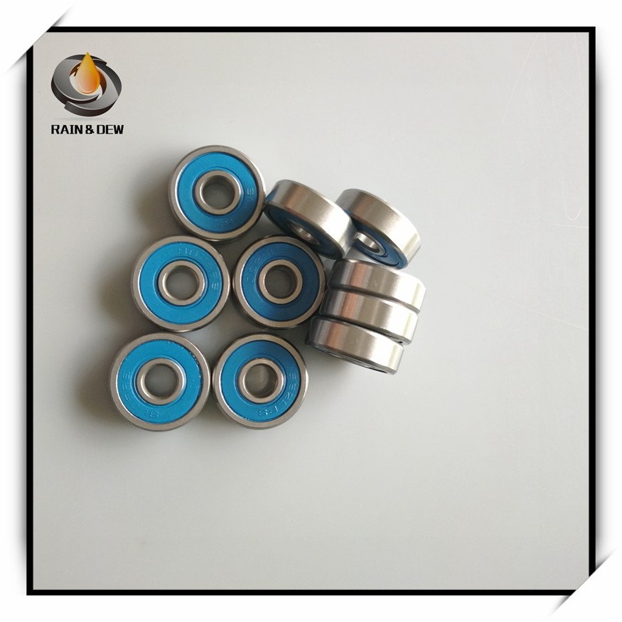 10pcs MR105RS Bearing ABEC-3 5x10x4mm Miniature MR105-2RS Ball Bearings MR105 2RS With Blue Sealed L-1050DDU