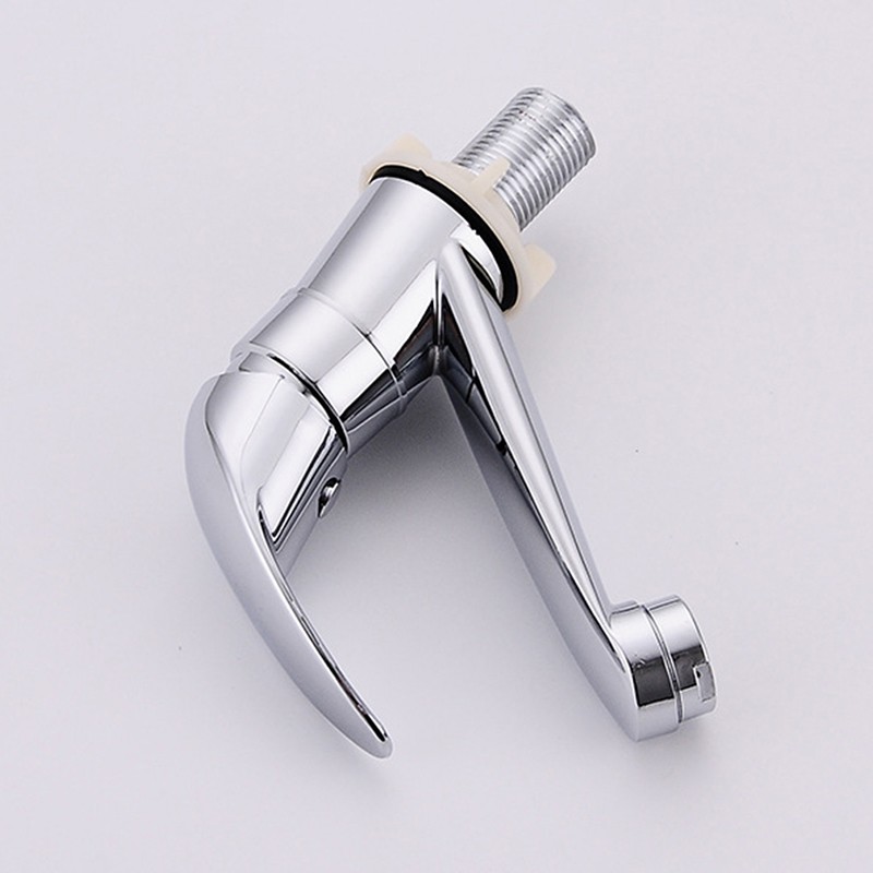 Chrome Surface Mount Bathroom Basin Faucets Single Handle Single Hole Bath Tap Cold Water Tap Hardware