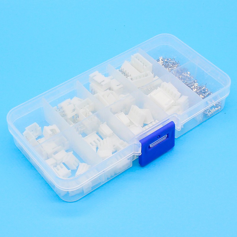 40 sets Kit in box 2p 3p 4p 5pin Right angle 2.54mm Pitch Terminal / Housing / Pin Header Connector Adaptor XH Kits