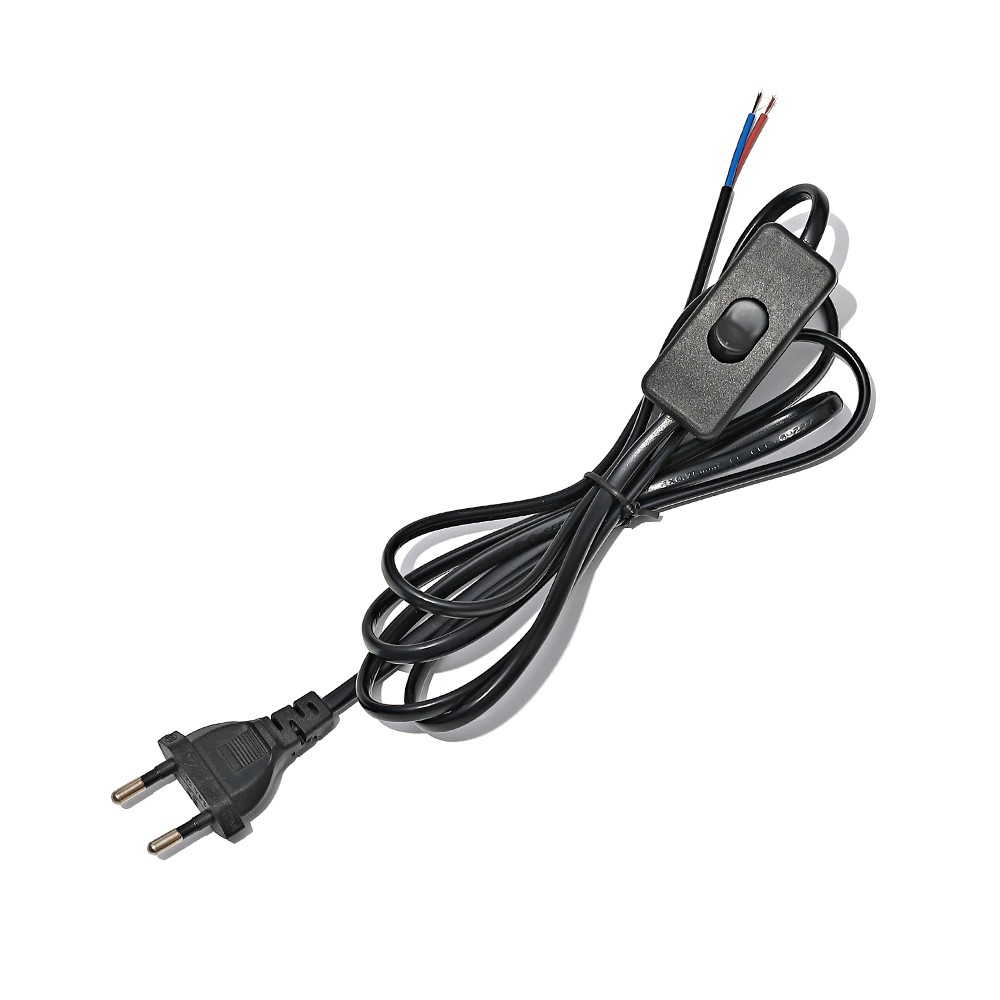 High quality switch power cord with 303 switch power cord, desk lamp electric power cord, flat socket power cord