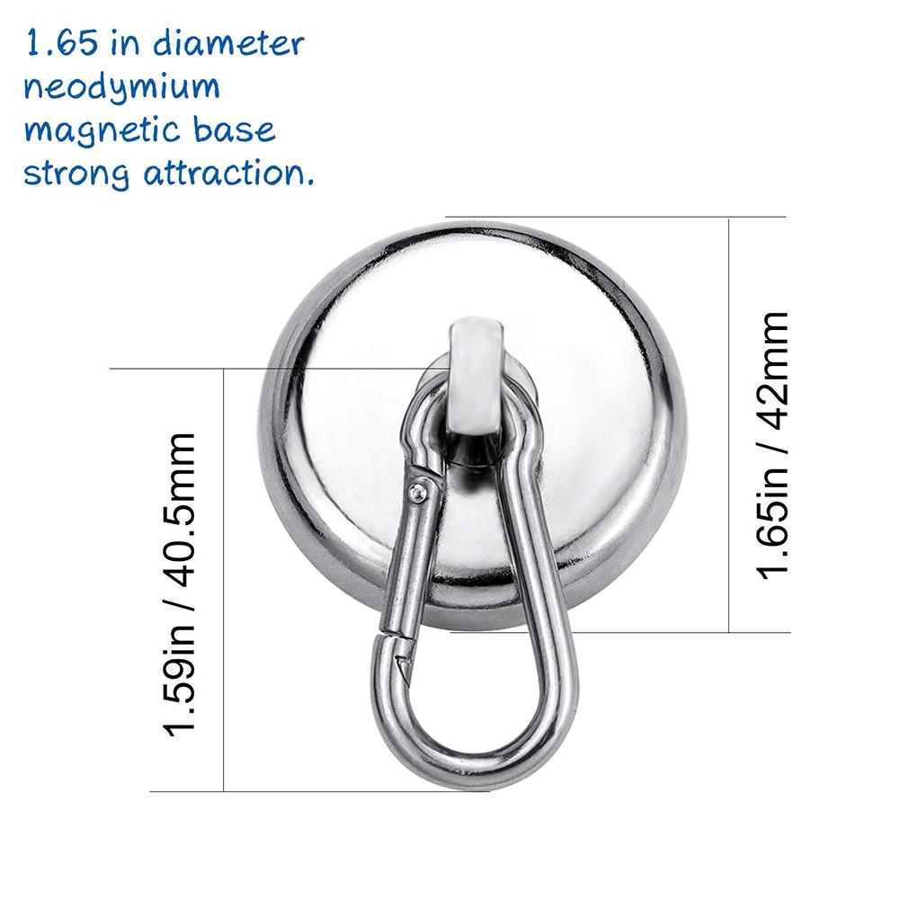 4pcs Strong Magnetic Hook Wall Mounted Hanger Hook Carabiner Heavy Magnetic Hook Kitchen Cabinet Home Storage Tools Ye-hot