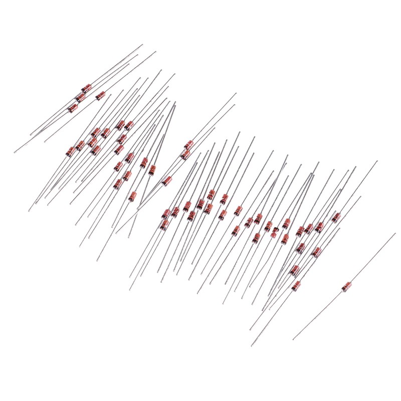 50 قطعة/الوحدة 1 واط 5.1 فولت منظم 1N4733A 1N4733 IN4733A IN4733 5V1 فولت DO-35 زينر ديود تشكيلة متنوعة مجموعة بالجملة